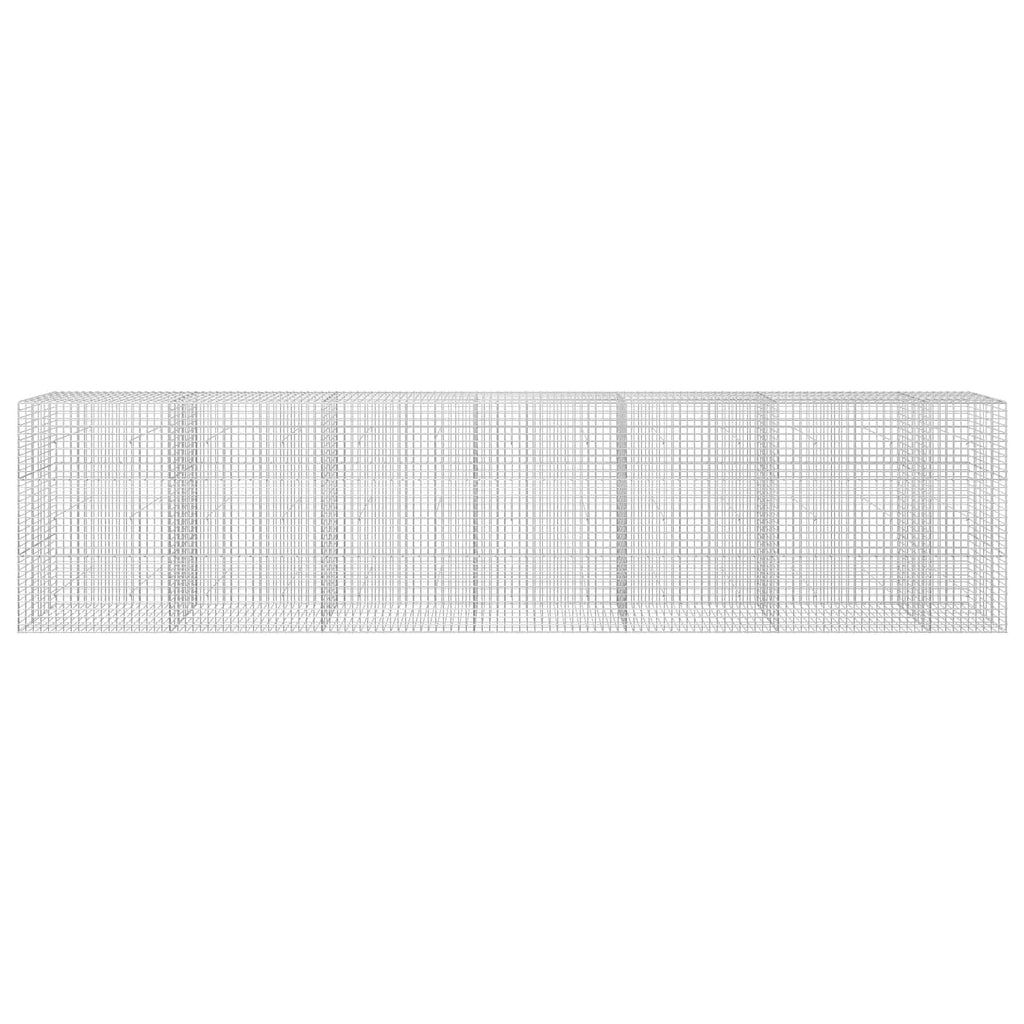 vidaXL Gabion z drutu 3,5 mm i siatką 5x5 cm 650x30x150 cm