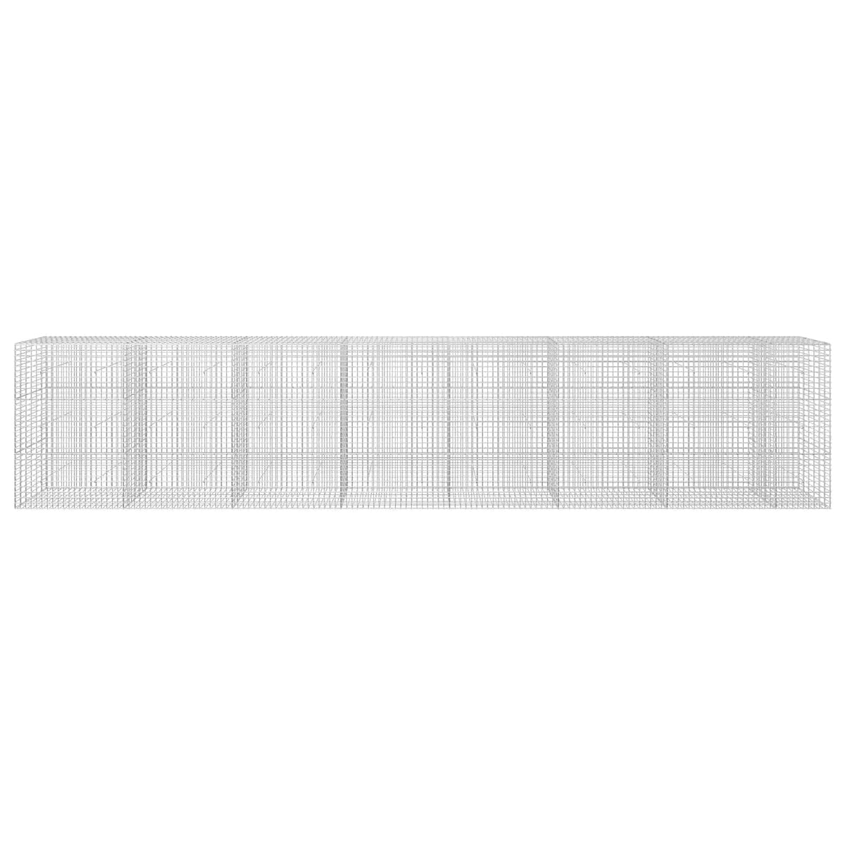 vidaXL Gabion z drutu 3,5 mm i siatką 5x5 cm 750x30x150 cm