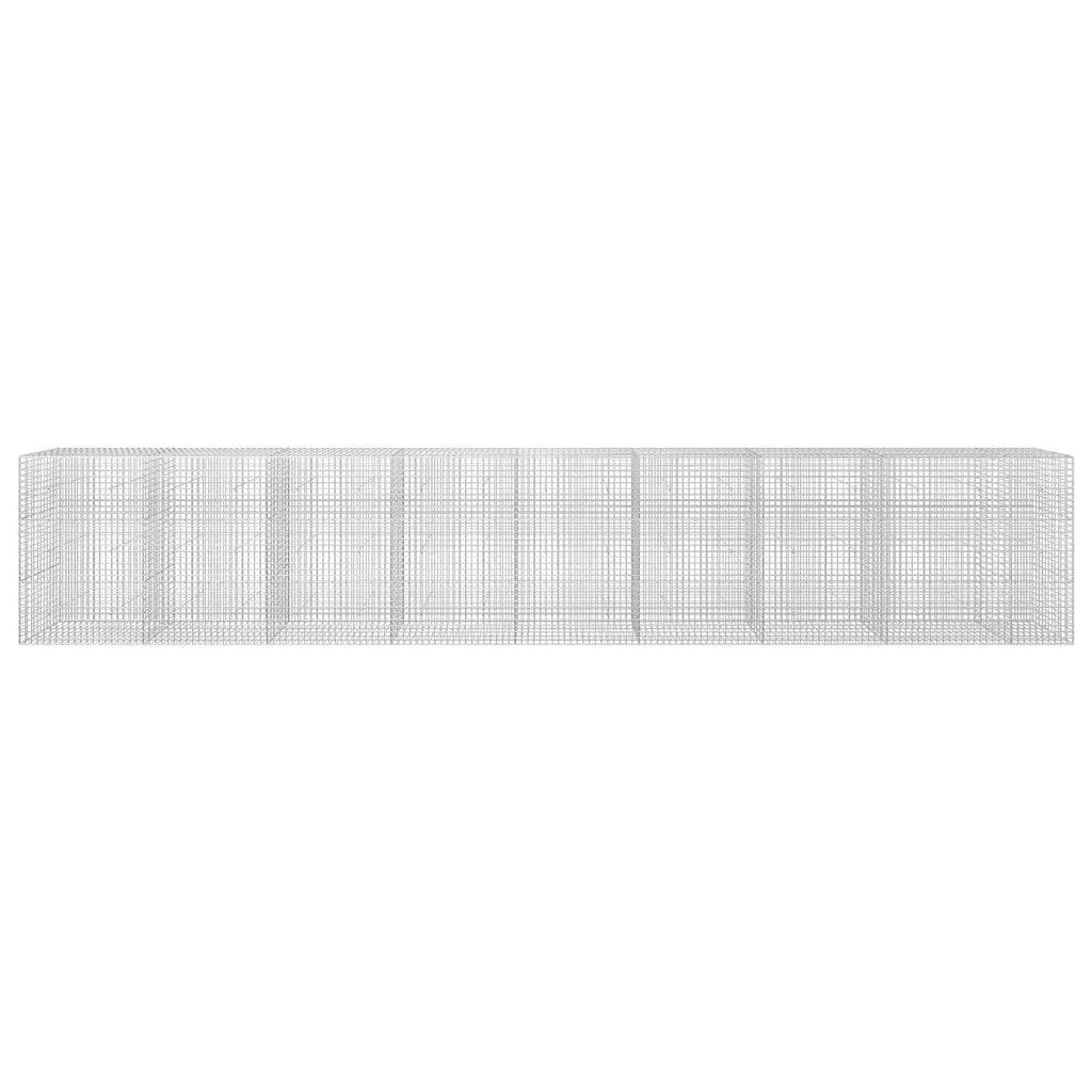 vidaXL Gabion z drutu 3,5 mm i siatką 5x5 cm 850x30x150 cm
