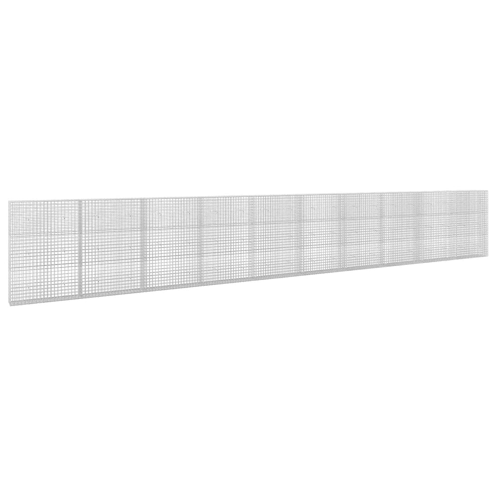 vidaXL Gabion z drutu 3,5 mm i siatką 5x5 cm 950x30x150 cm