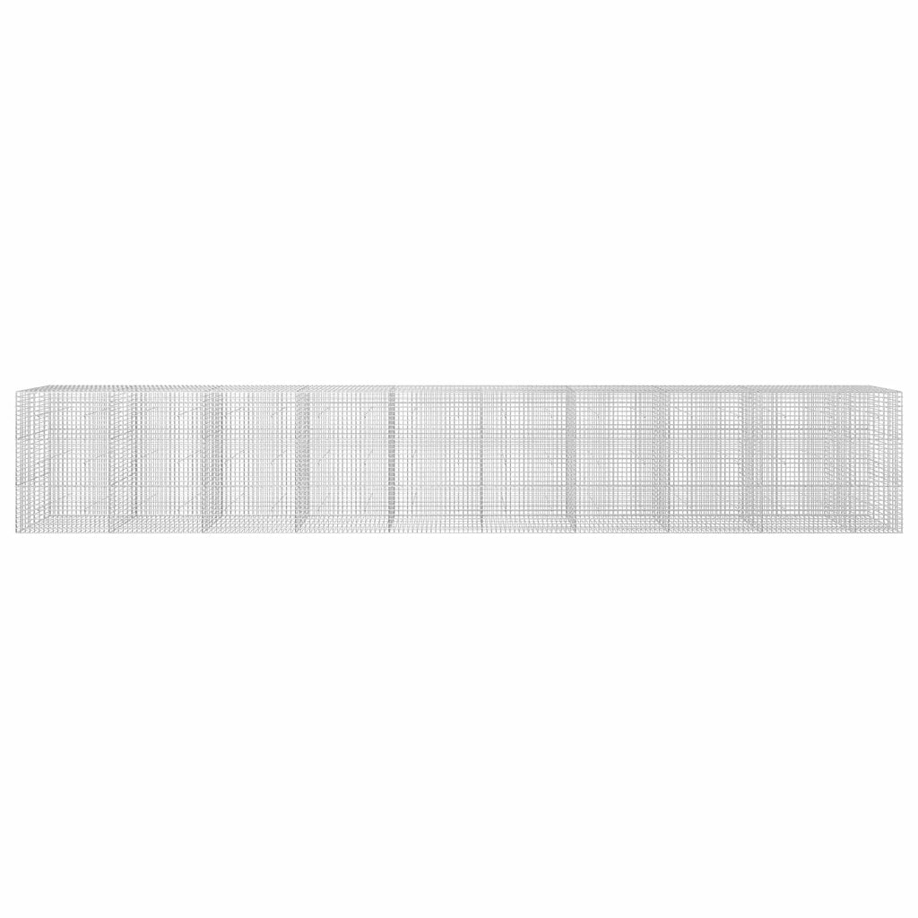 vidaXL Gabion z drutu 3,5 mm i siatką 5x5 cm 950x30x150 cm