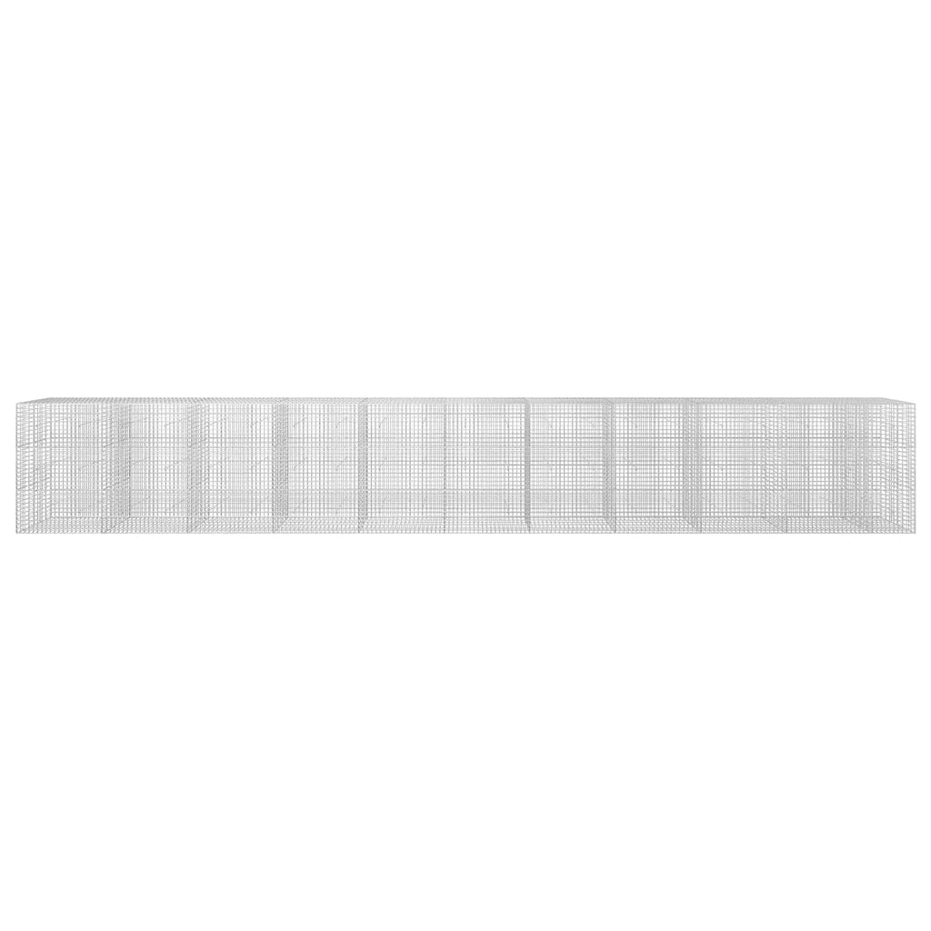 vidaXL Gabion z drutu 3,5 mm i siatką 5x5 cm 1050x30x150 cm