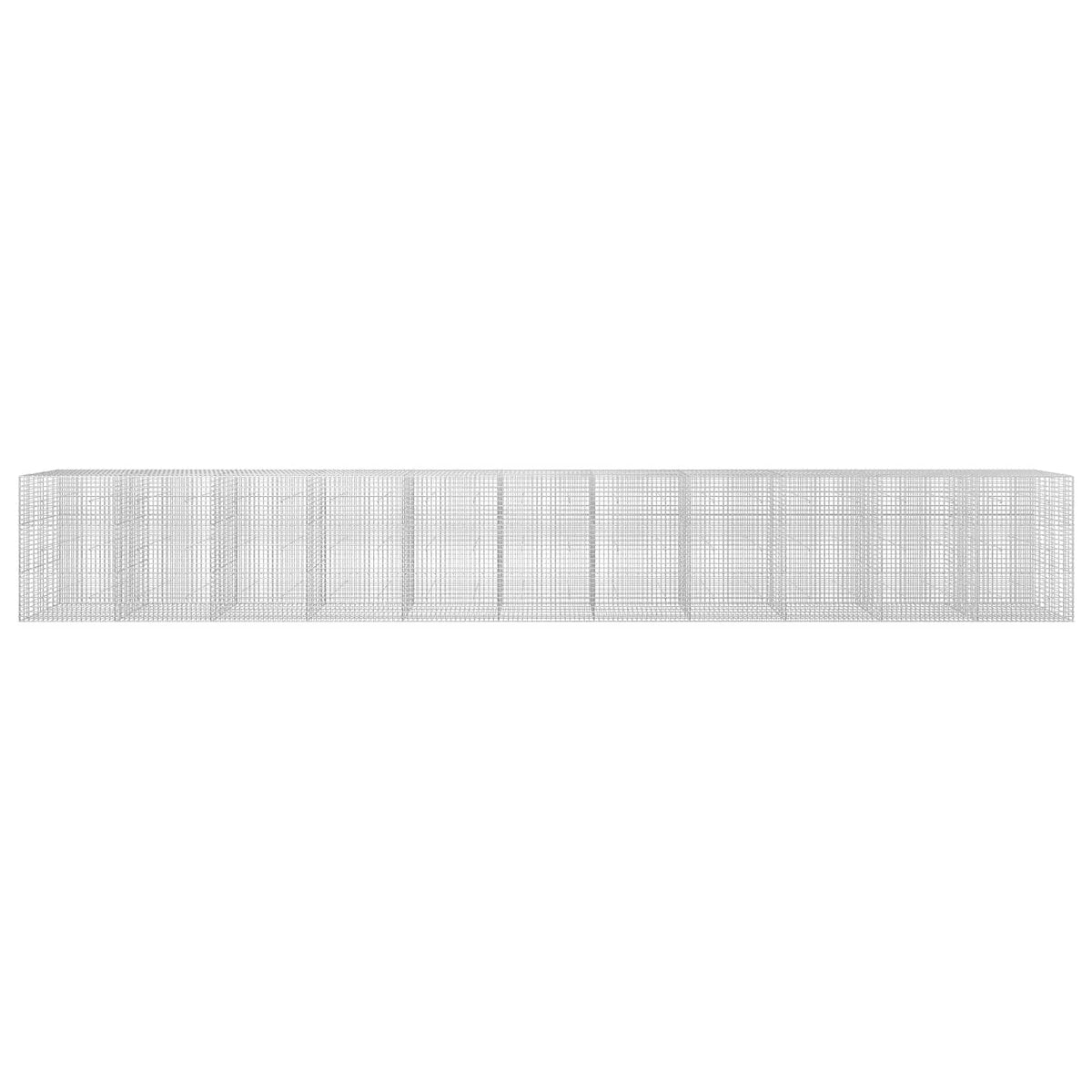 vidaXL Gabion z drutu 3,5 mm i siatką 5x5 cm 1100x30x150 cm