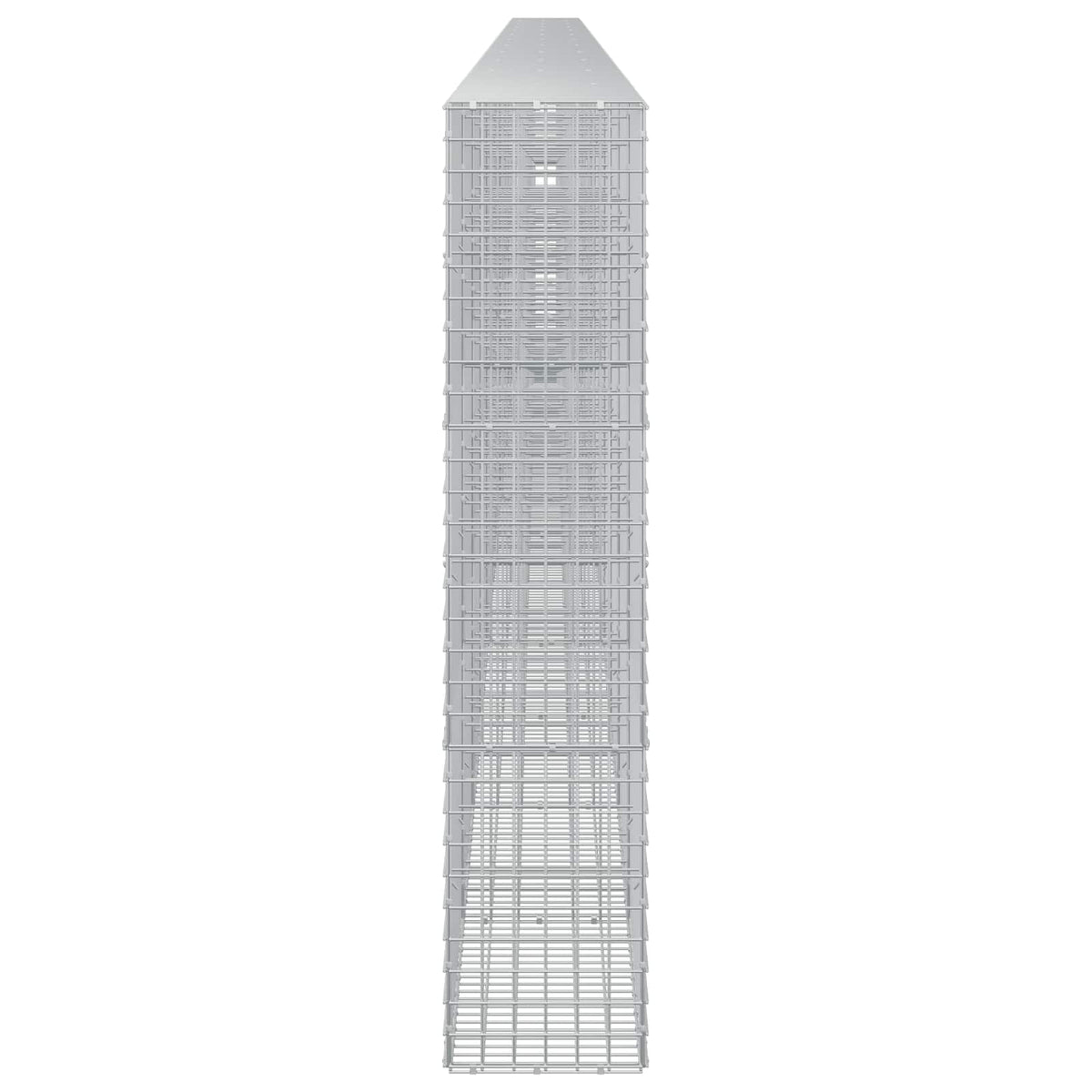 vidaXL Gabion z drutu 3,5 mm i siatką 5x5 cm 1200x30x150 cm