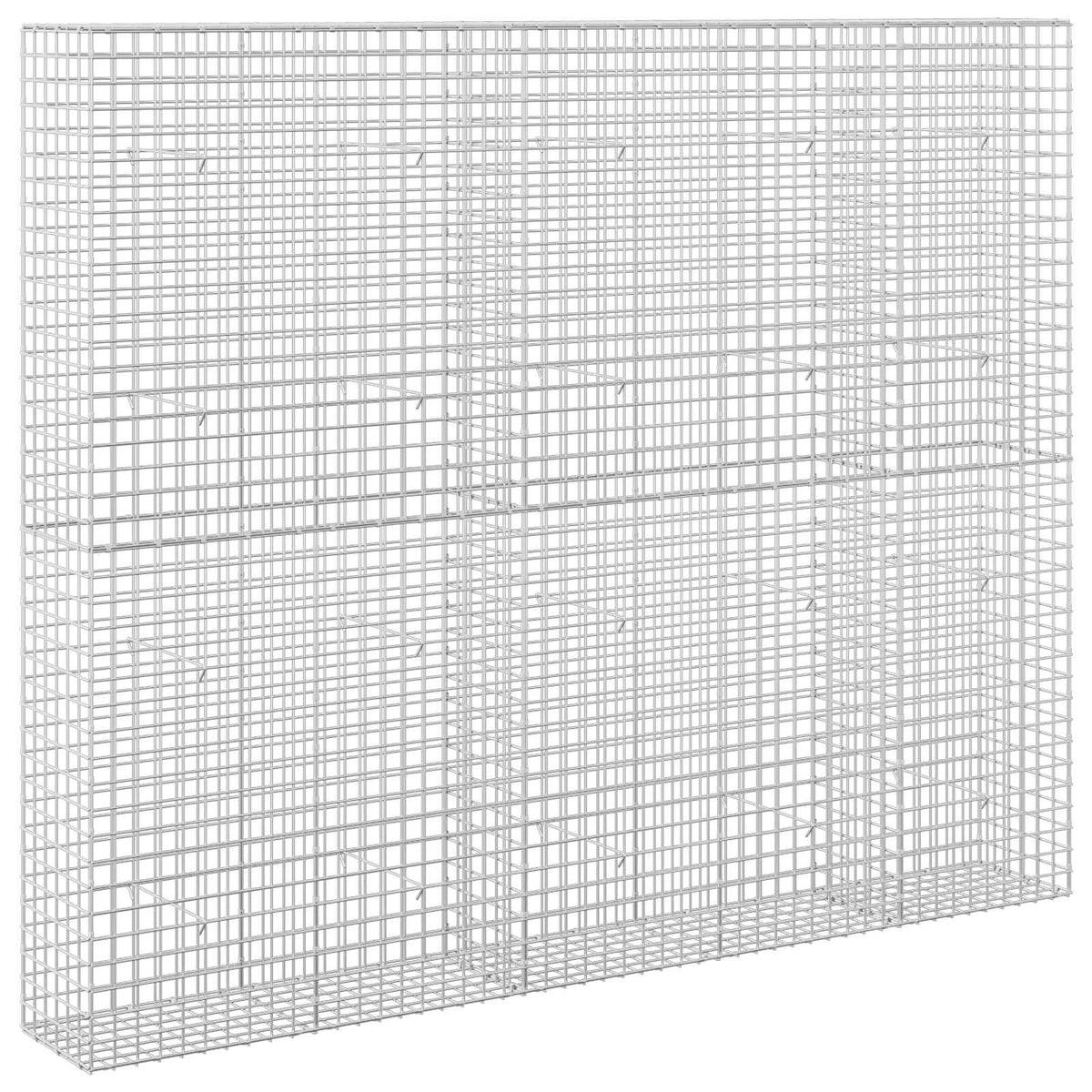 vidaXL Gabion z drutu 3,5 mm i siatką 5x5 cm 250x30x200 cm
