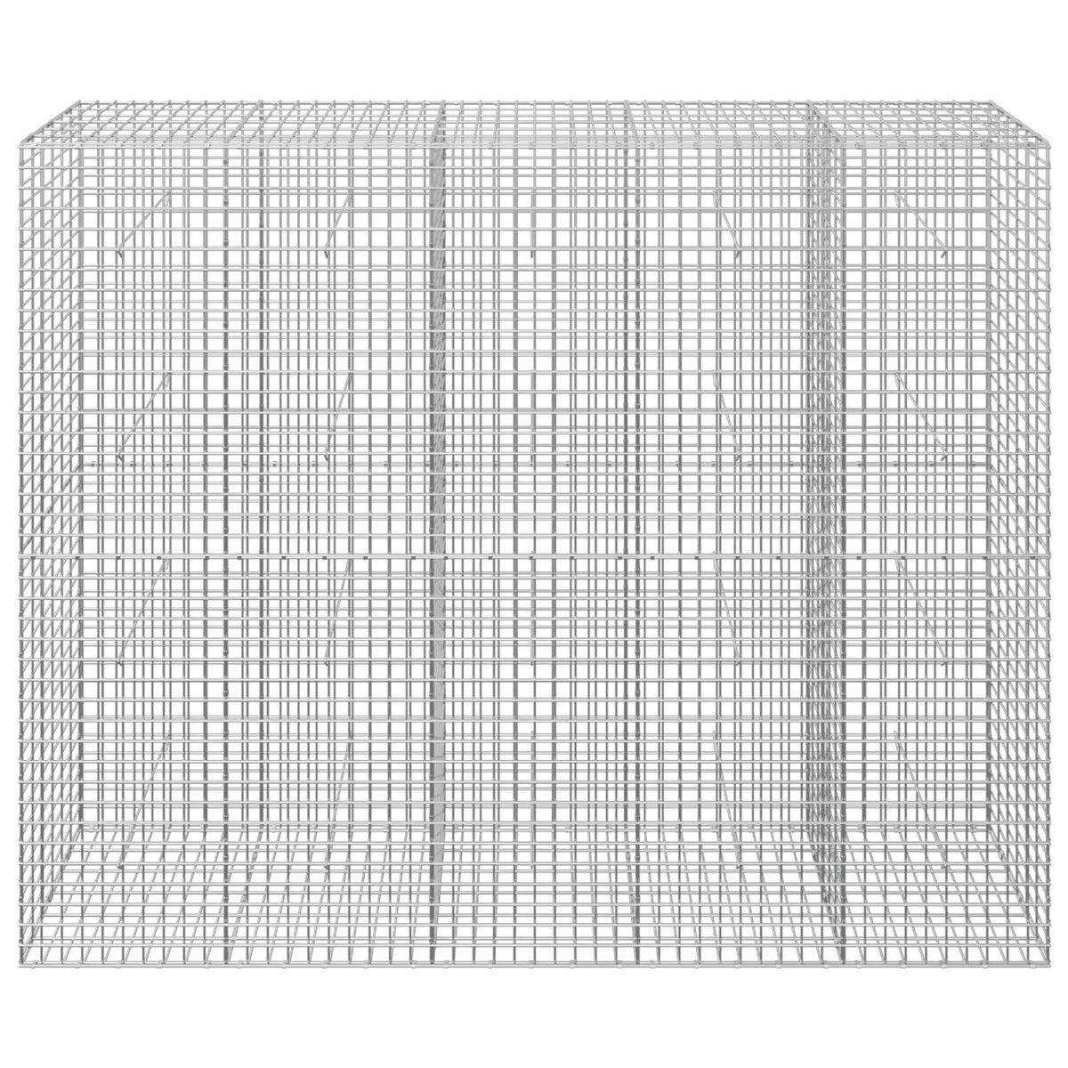 vidaXL Gabion z drutu 3,5 mm i siatką 5x5 cm 250x30x200 cm