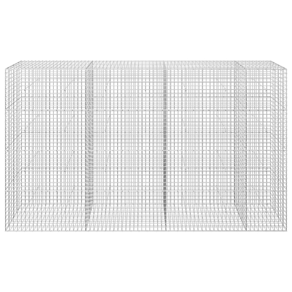 vidaXL Gabion z drutu 3,5 mm i siatką 5x5 cm 350x30x200 cm