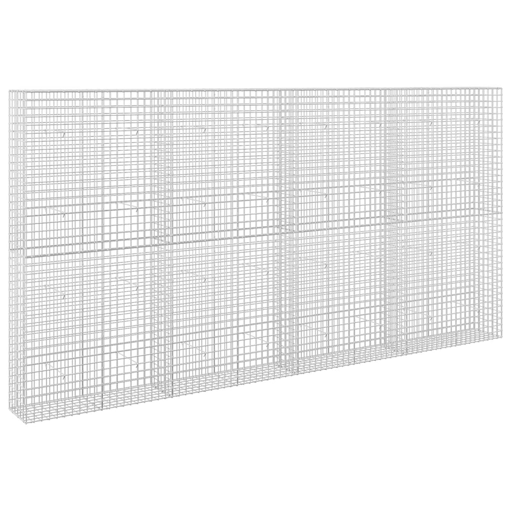 vidaXL Gabion z drutu 3,5 mm i siatką 5x5 cm 400x30x200 cm