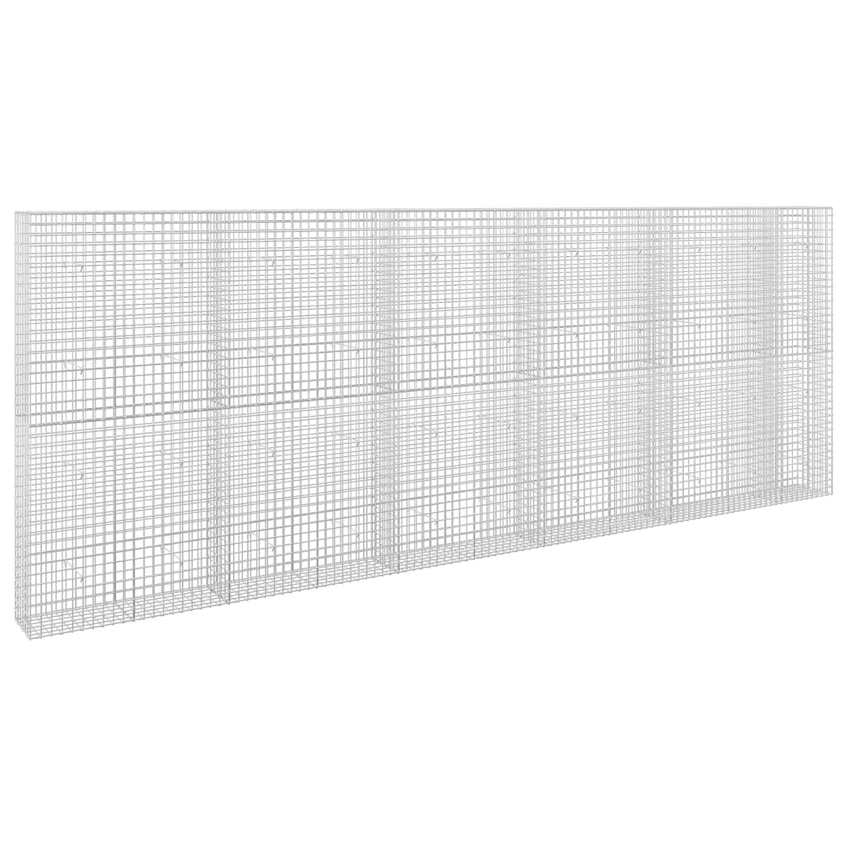 vidaXL Gabion z drutu 3,5 mm i siatką 5x5 cm 550x30x200 cm