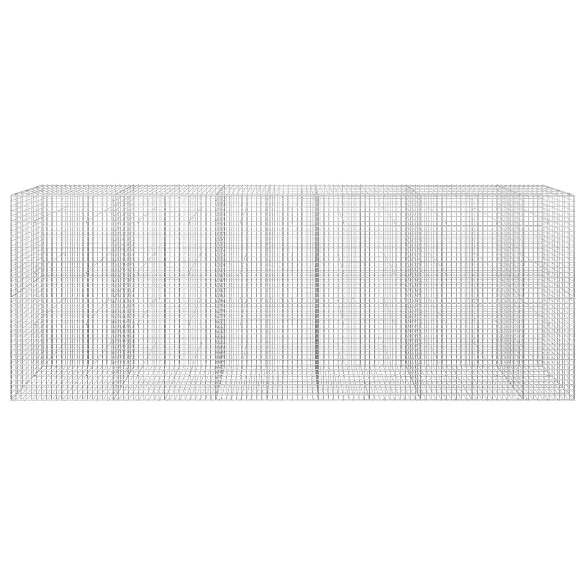 vidaXL Gabion z drutu 3,5 mm i siatką 5x5 cm 550x30x200 cm