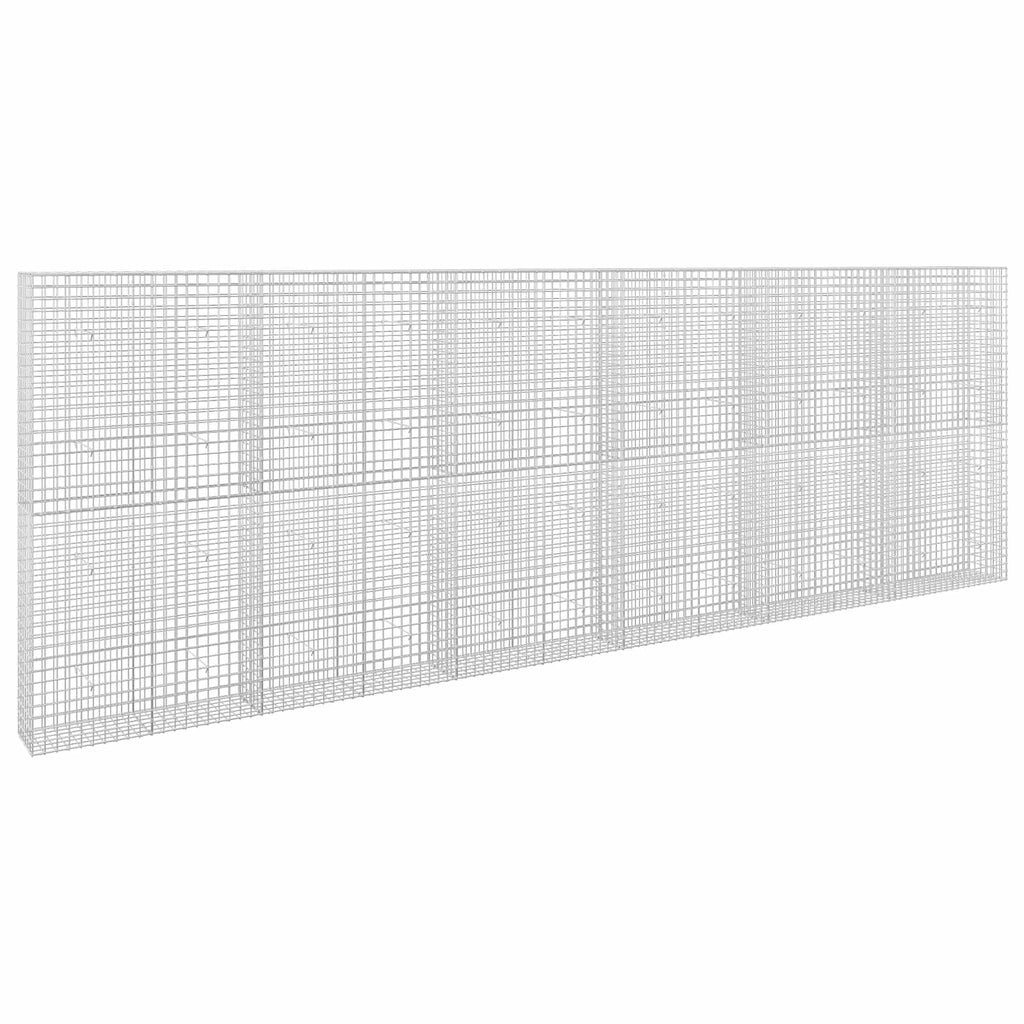 vidaXL Gabion z drutu 3,5 mm i siatką 5x5 cm 600x30x200 cm