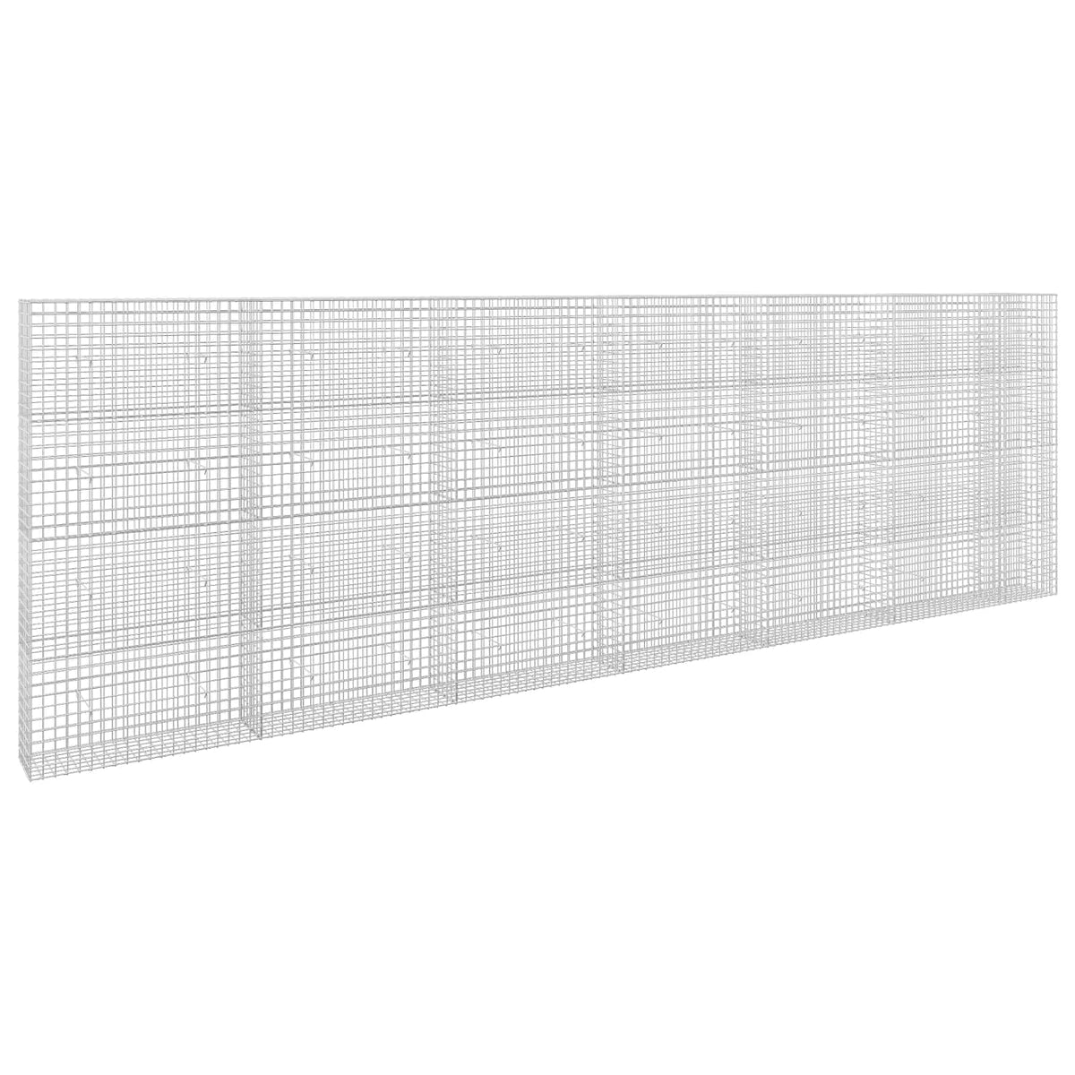 vidaXL Gabion z drutu 3,5 mm i siatką 5x5 cm 650x30x200 cm
