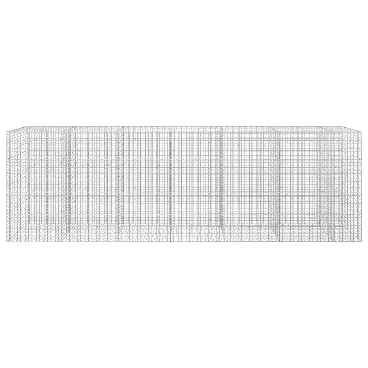 vidaXL Gabion z drutu 3,5 mm i siatką 5x5 cm 650x30x200 cm