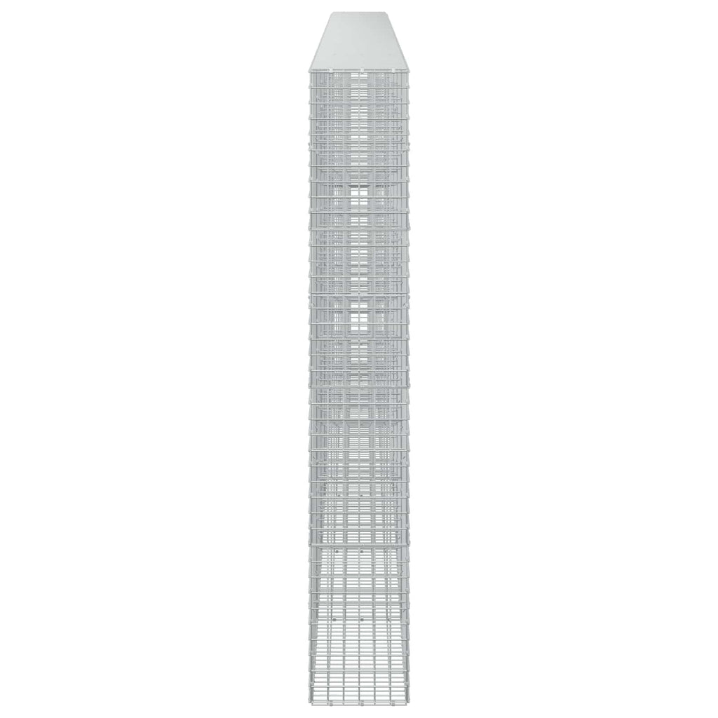 vidaXL Gabion z drutu 3,5 mm i siatką 5x5 cm 650x30x200 cm
