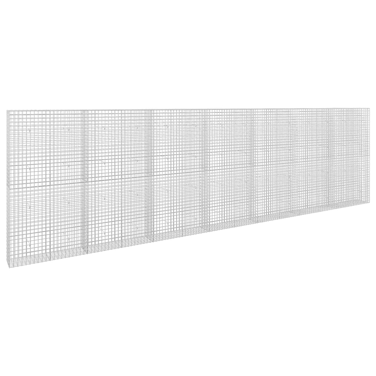 vidaXL Gabion z drutu 3,5 mm i siatką 5x5 cm 700x30x200 cm