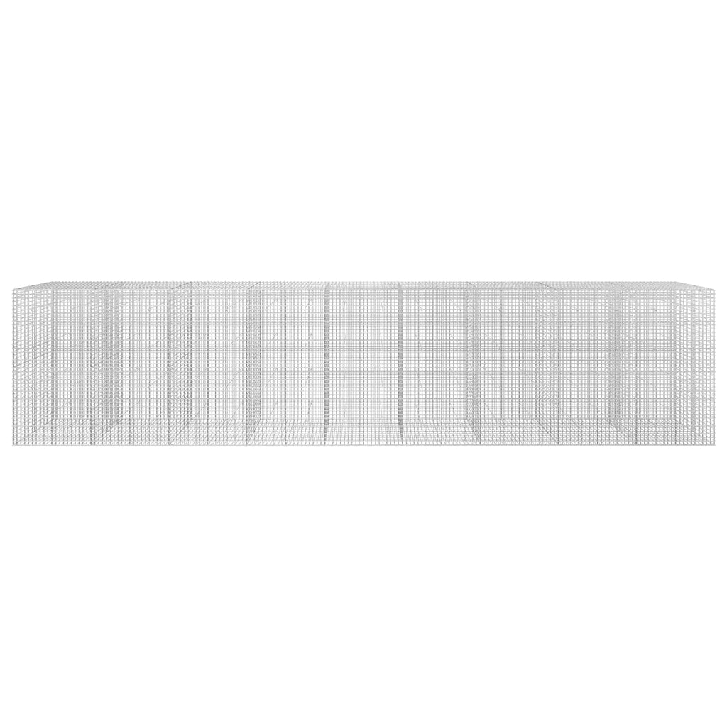 vidaXL Gabion z drutu 3,5 mm i siatką 5x5 cm 900x30x200 cm