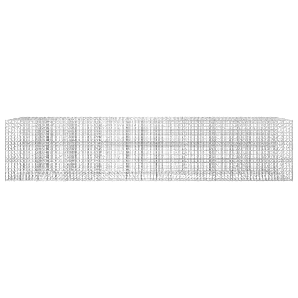 vidaXL Gabion z drutu 3,5 mm i siatką 5x5 cm 950x30x200 cm