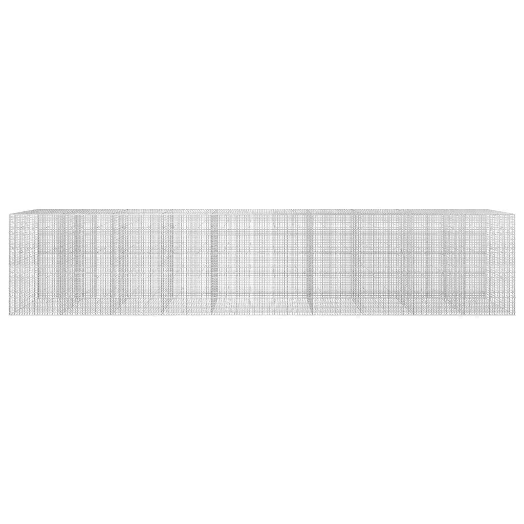 vidaXL Gabion z drutu 3,5 mm i siatką 5x5 cm 1000x30x200 cm