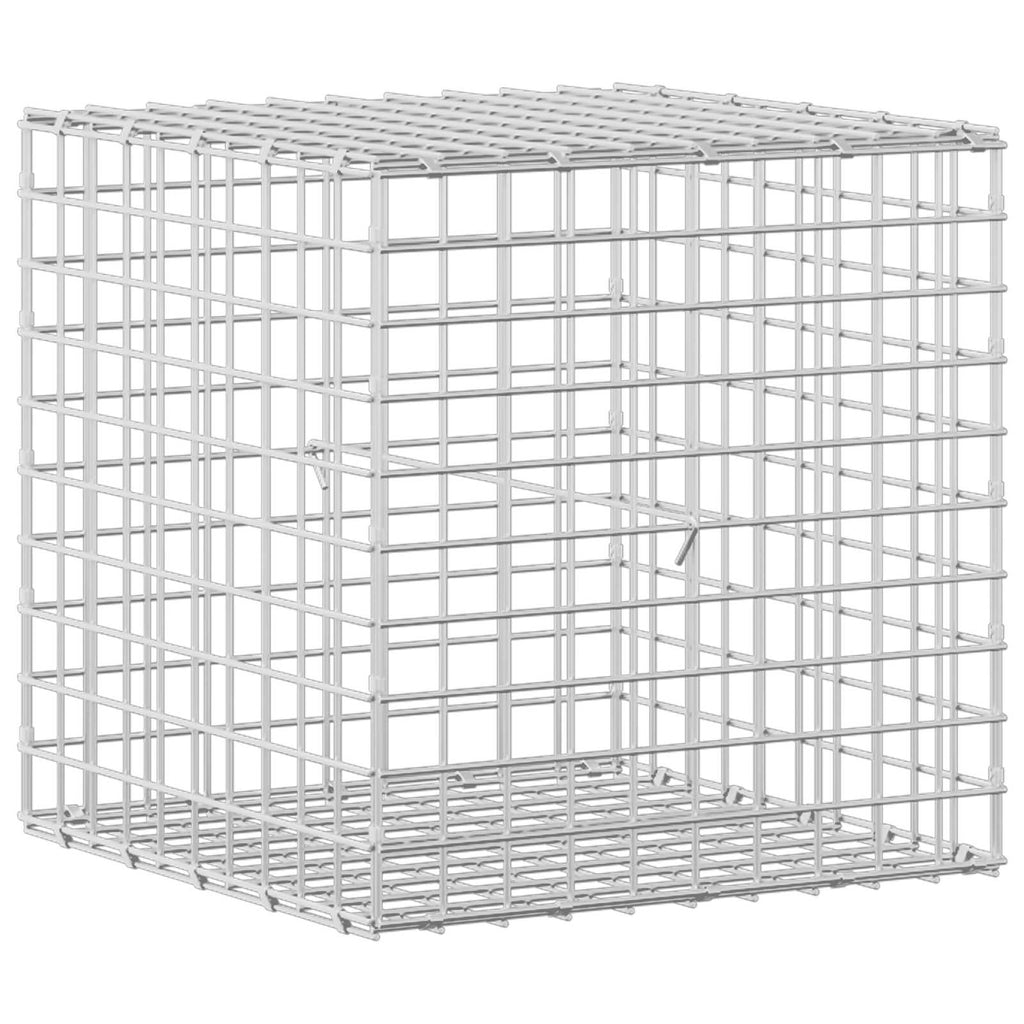 vidaXL Gabion z drutu 3,5 mm i siatką 5x5 cm 50x50x50 cm
