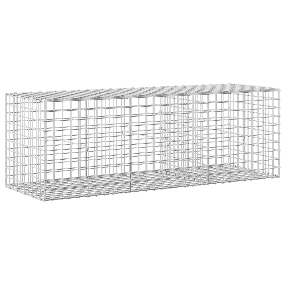 vidaXL Gabion z drutu 3,5 mm i siatką 5x5 cm 150x50x50 cm