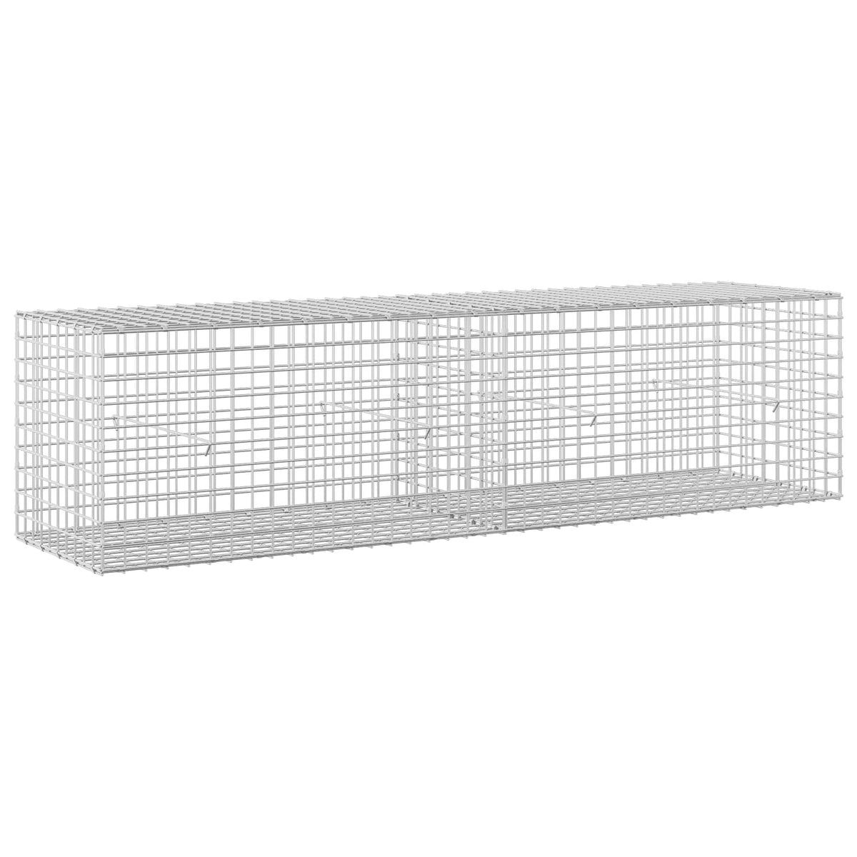 vidaXL Gabion z drutu 3,5 mm i siatką 5x5 cm 200x50x50 cm