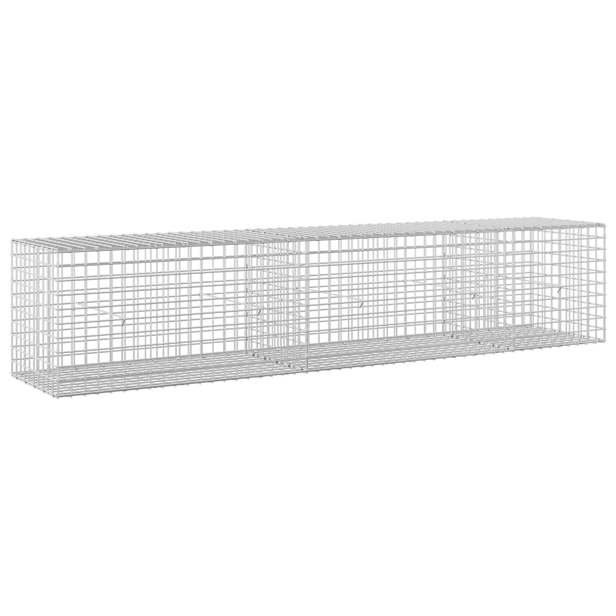 vidaXL Gabion z drutu 3,5 mm i siatką 5x5 cm 250x50x50 cm