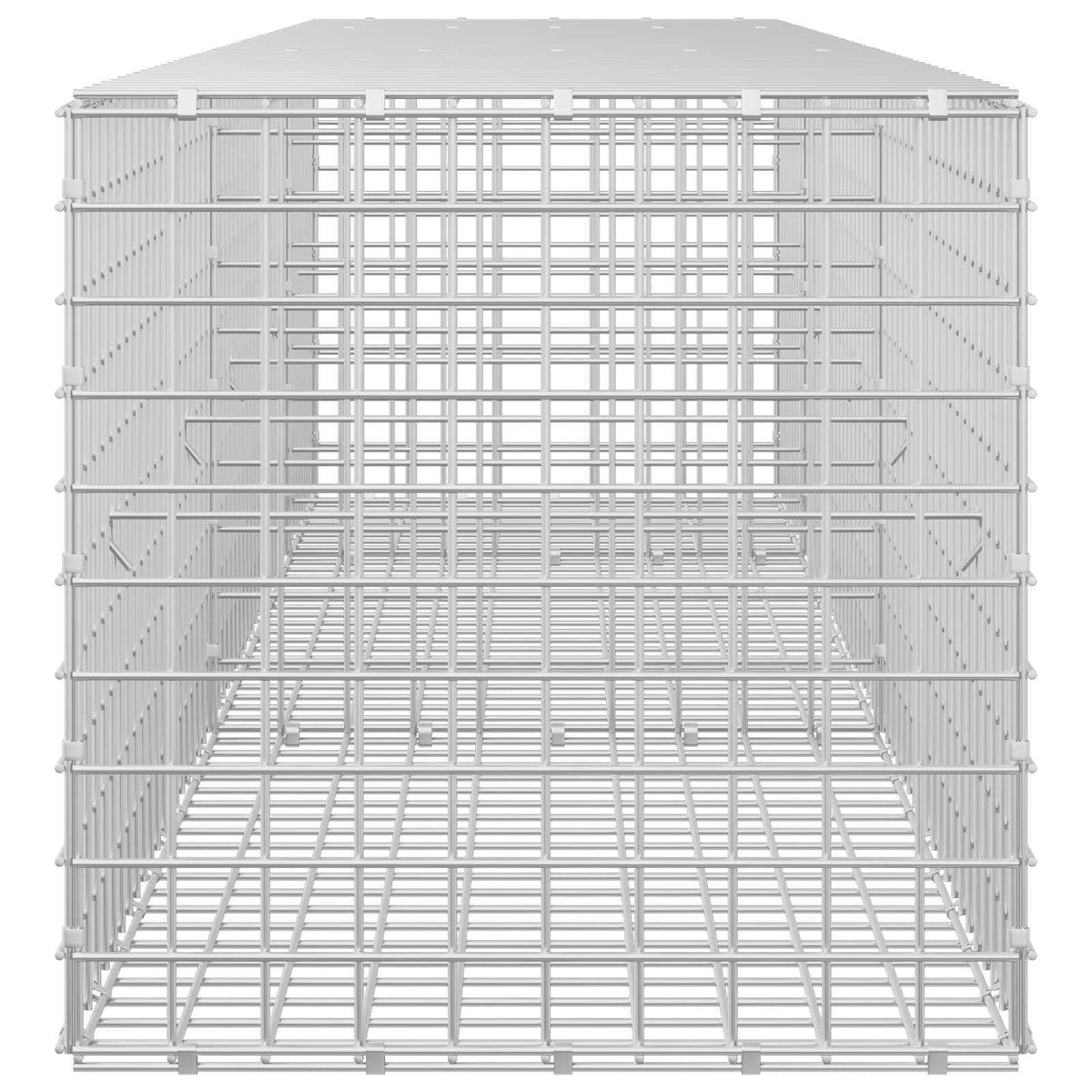 vidaXL Gabion z drutu 3,5 mm i siatką 5x5 cm 250x50x50 cm