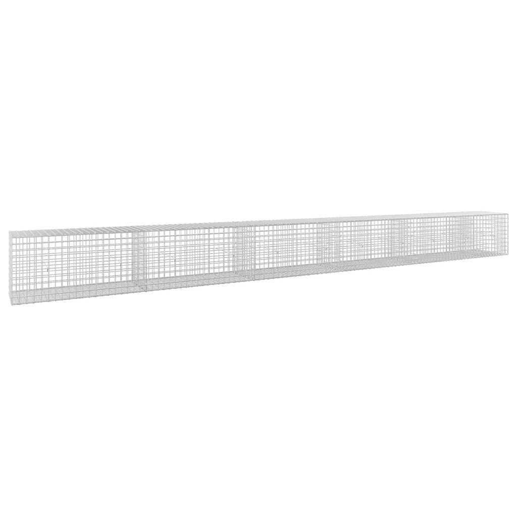 vidaXL Gabion z drutu 3,5 mm i siatką 5x5 cm 550x50x50 cm