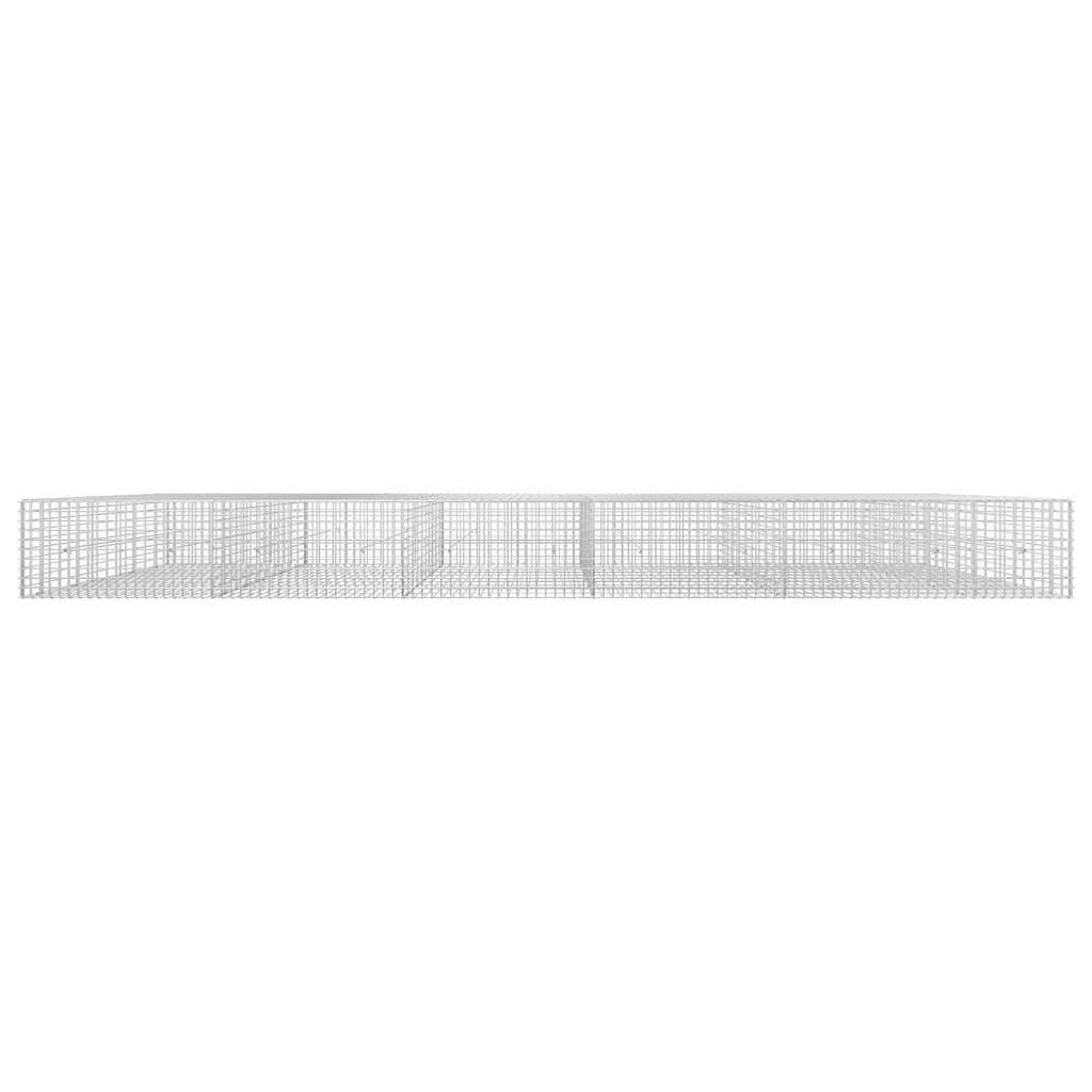 vidaXL Gabion z drutu 3,5 mm i siatką 5x5 cm 550x50x50 cm