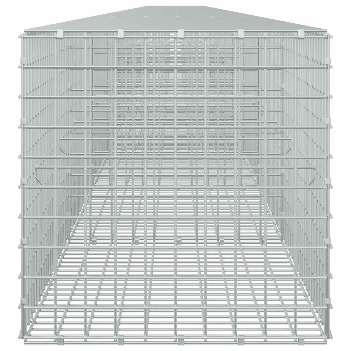 vidaXL Gabion z drutu 3,5 mm i siatką 5x5 cm 1050x50x50 cm