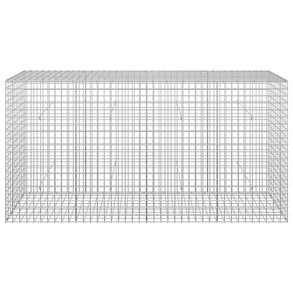 vidaXL Gabion z drutu 3,5 mm i siatką 5x5 cm 200x50x100 cm