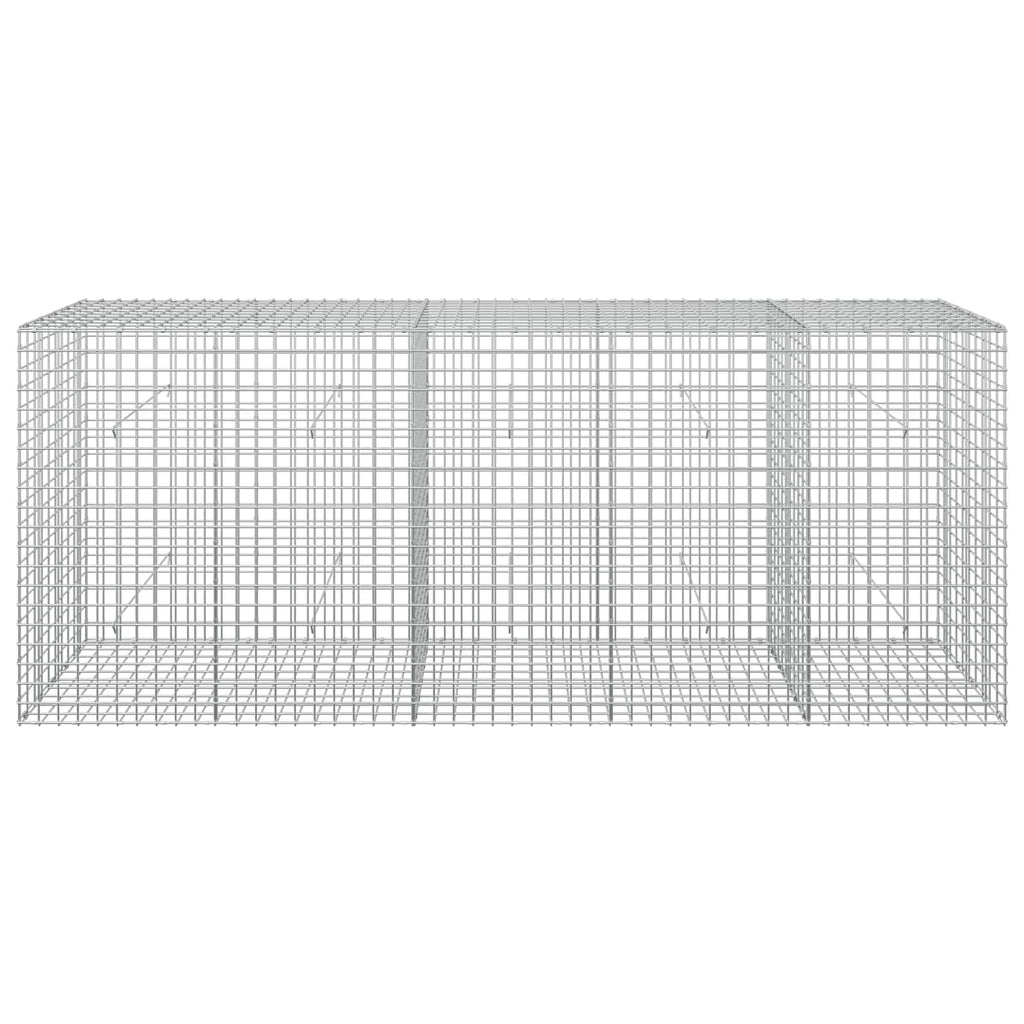 vidaXL Gabion z drutu 3,5 mm i siatką 5x5 cm 250x50x100 cm