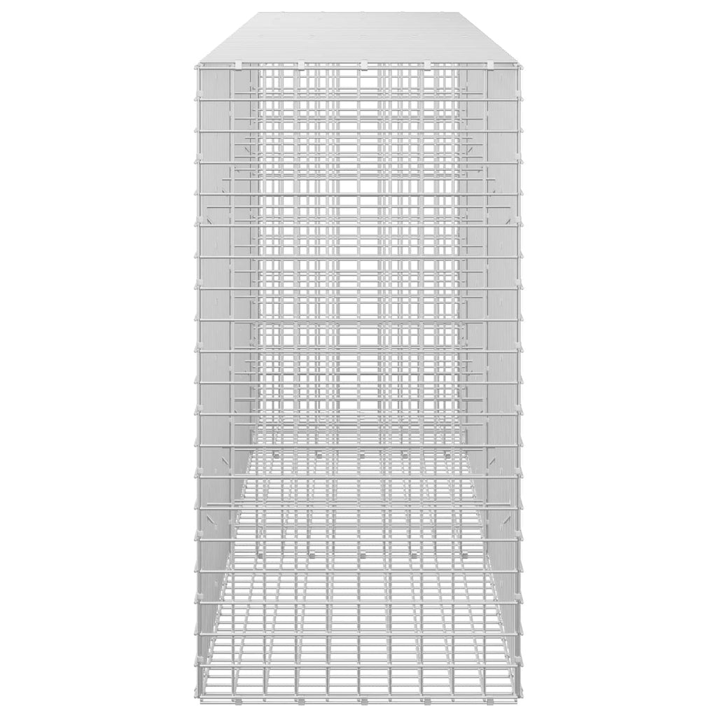vidaXL Gabion z drutu 3,5 mm i siatką 5x5 cm 250x50x100 cm