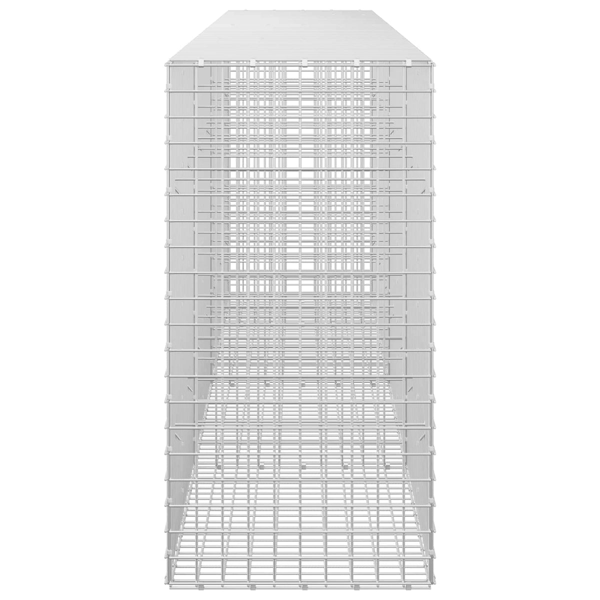 vidaXL Gabion z drutu 3,5 mm i siatką 5x5 cm 350x50x100 cm