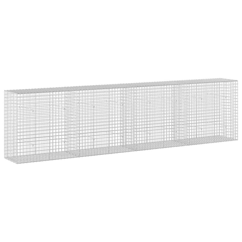 vidaXL Gabion z drutu 3,5 mm i siatką 5x5 cm 400x50x100 cm