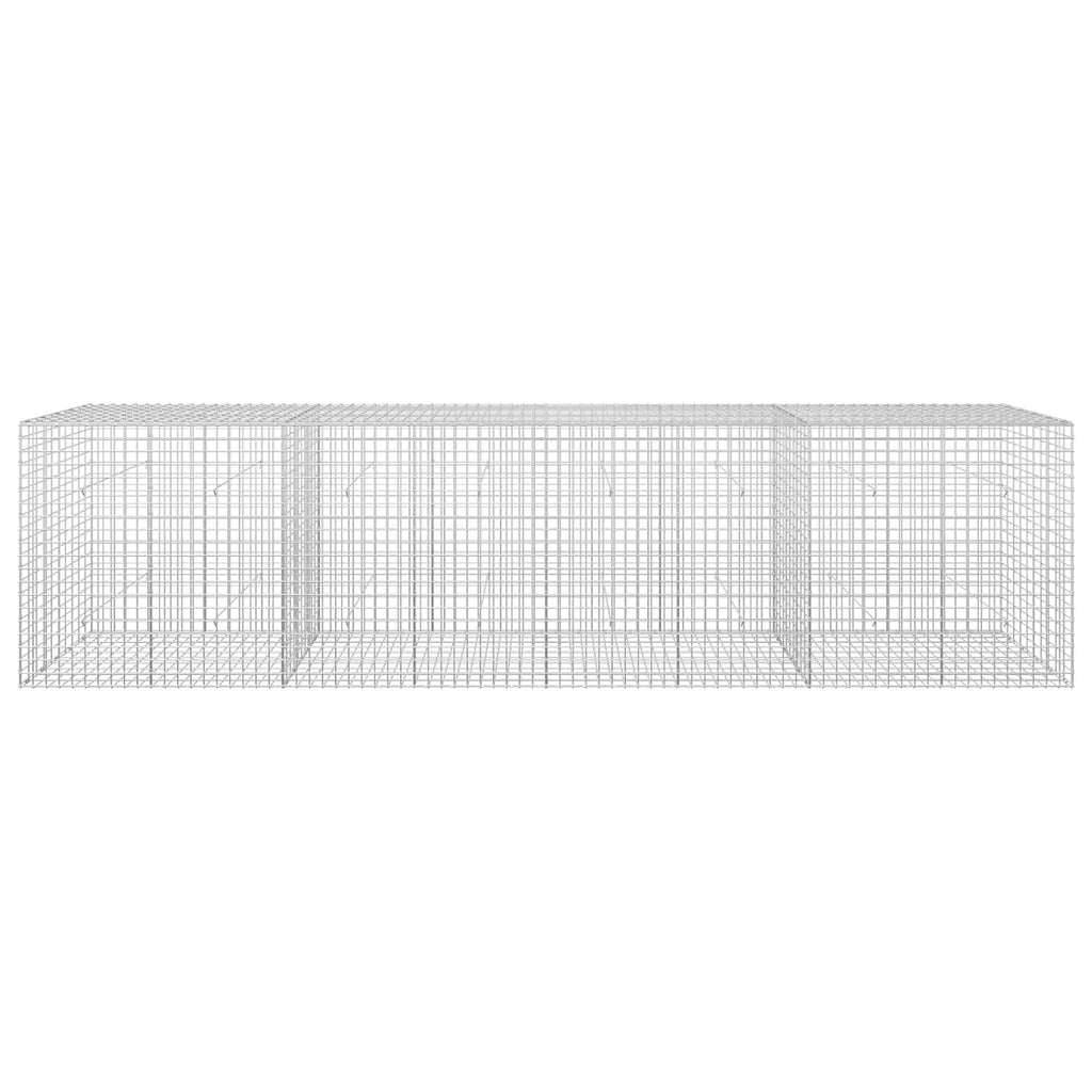 vidaXL Gabion z drutu 3,5 mm i siatką 5x5 cm 400x50x100 cm