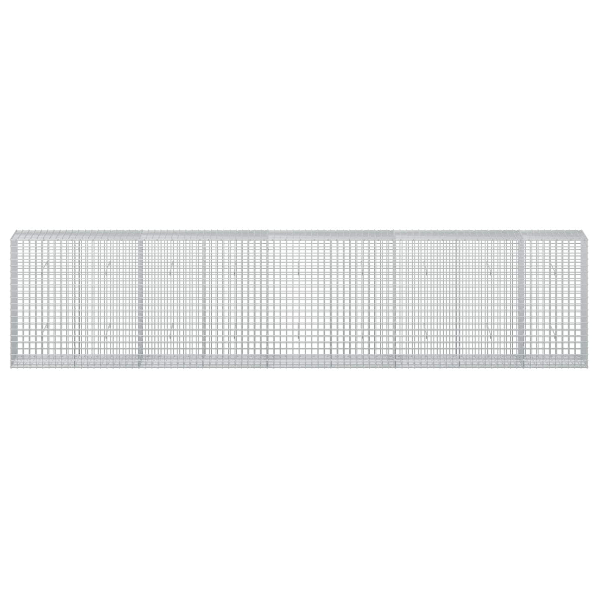 vidaXL Gabion z drutu 3,5 mm i siatką 5x5 cm 450x50x100 cm