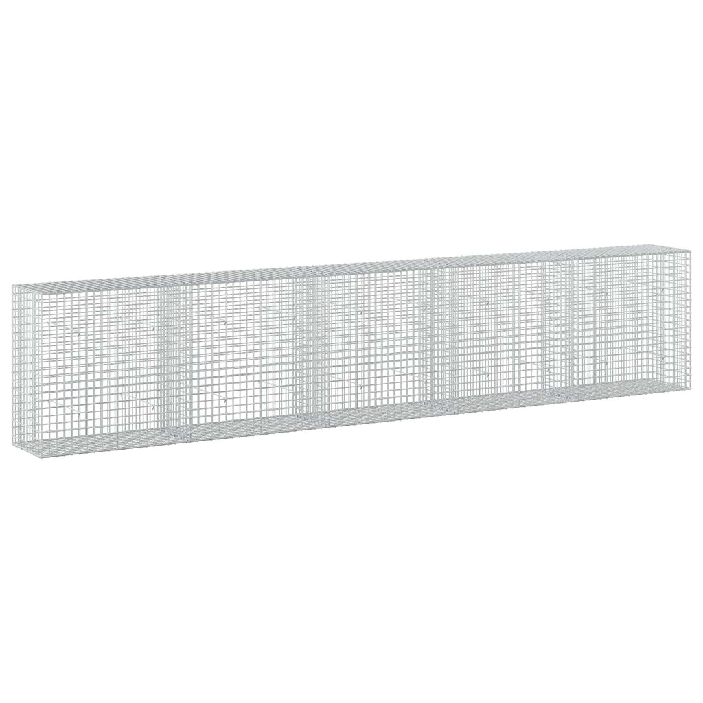 vidaXL Gabion z drutu 3,5 mm i siatką 5x5 cm 500x50x100 cm
