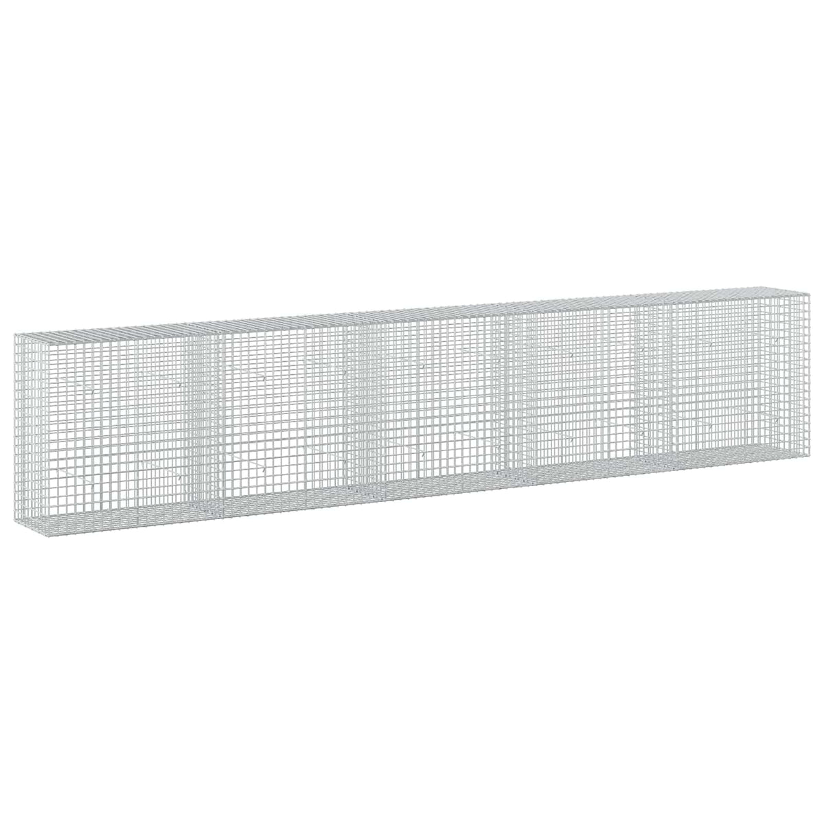 vidaXL Gabion z drutu 3,5 mm i siatką 5x5 cm 500x50x100 cm