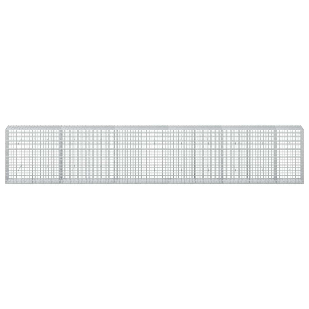 vidaXL Gabion z drutu 3,5 mm i siatką 5x5 cm 550x50x100 cm