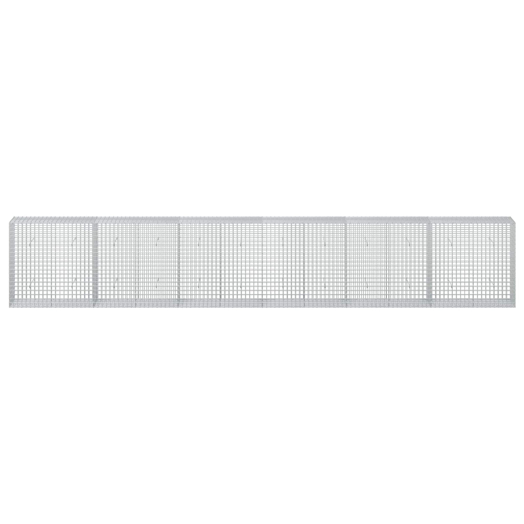 vidaXL Gabion z drutu 3,5 mm i siatką 5x5 cm 600x50x100 cm