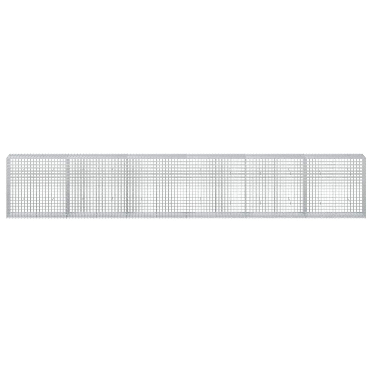 vidaXL Gabion z drutu 3,5 mm i siatką 5x5 cm 600x50x100 cm