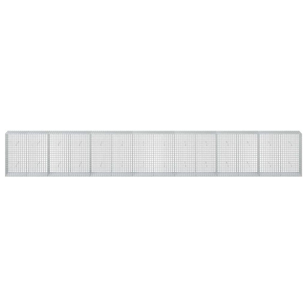 vidaXL Gabion z drutu 3,5 mm i siatką 5x5 cm 700x50x100 cm