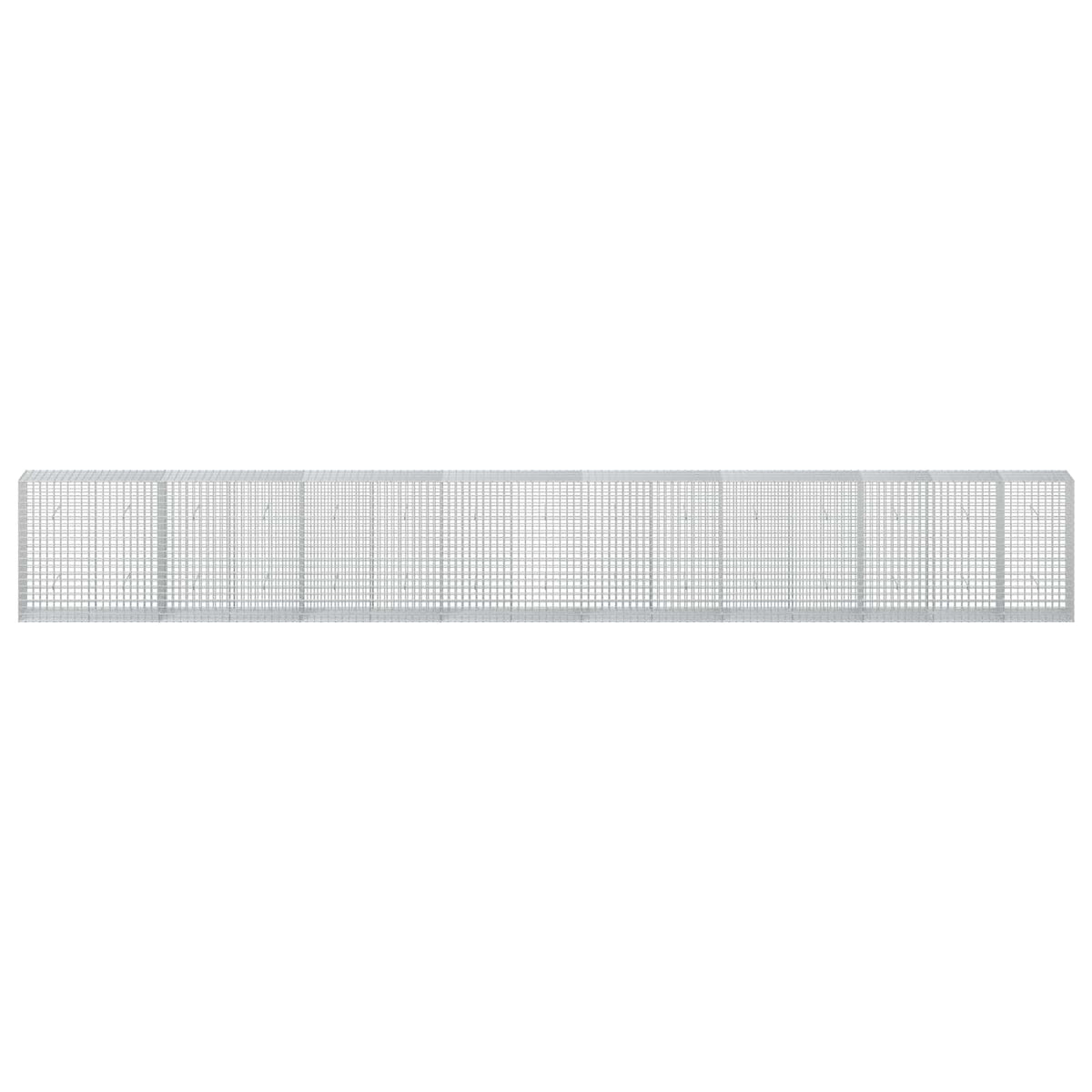 vidaXL Gabion z drutu 3,5 mm i siatką 5x5 cm 750x50x100 cm