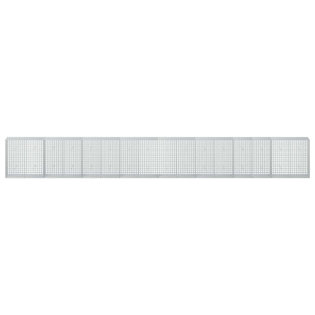 vidaXL Gabion z drutu 3,5 mm i siatką 5x5 cm 800x50x100 cm