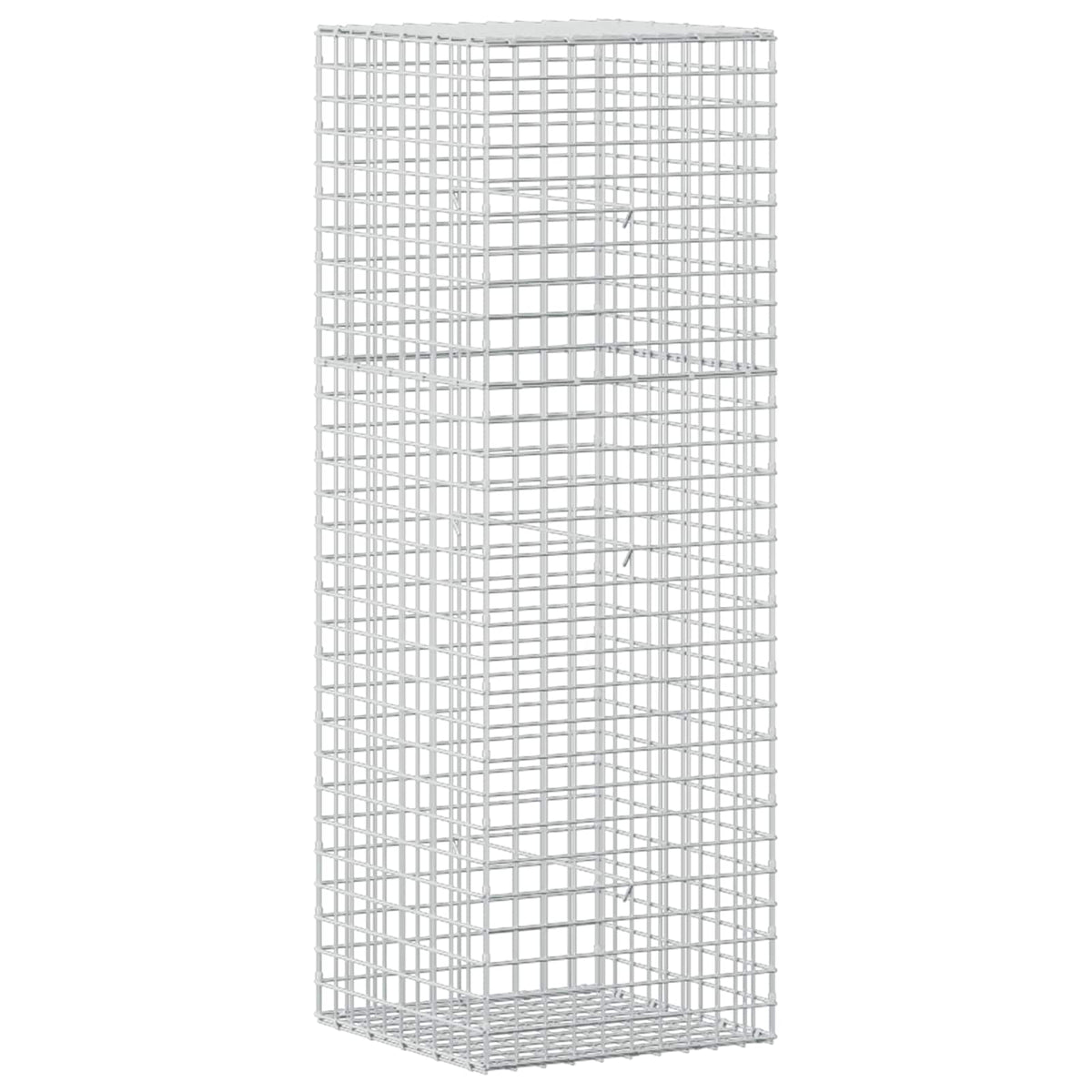 vidaXL Gabion z drutu 3,5 mm i siatką 5x5 cm 50x50x150 cm
