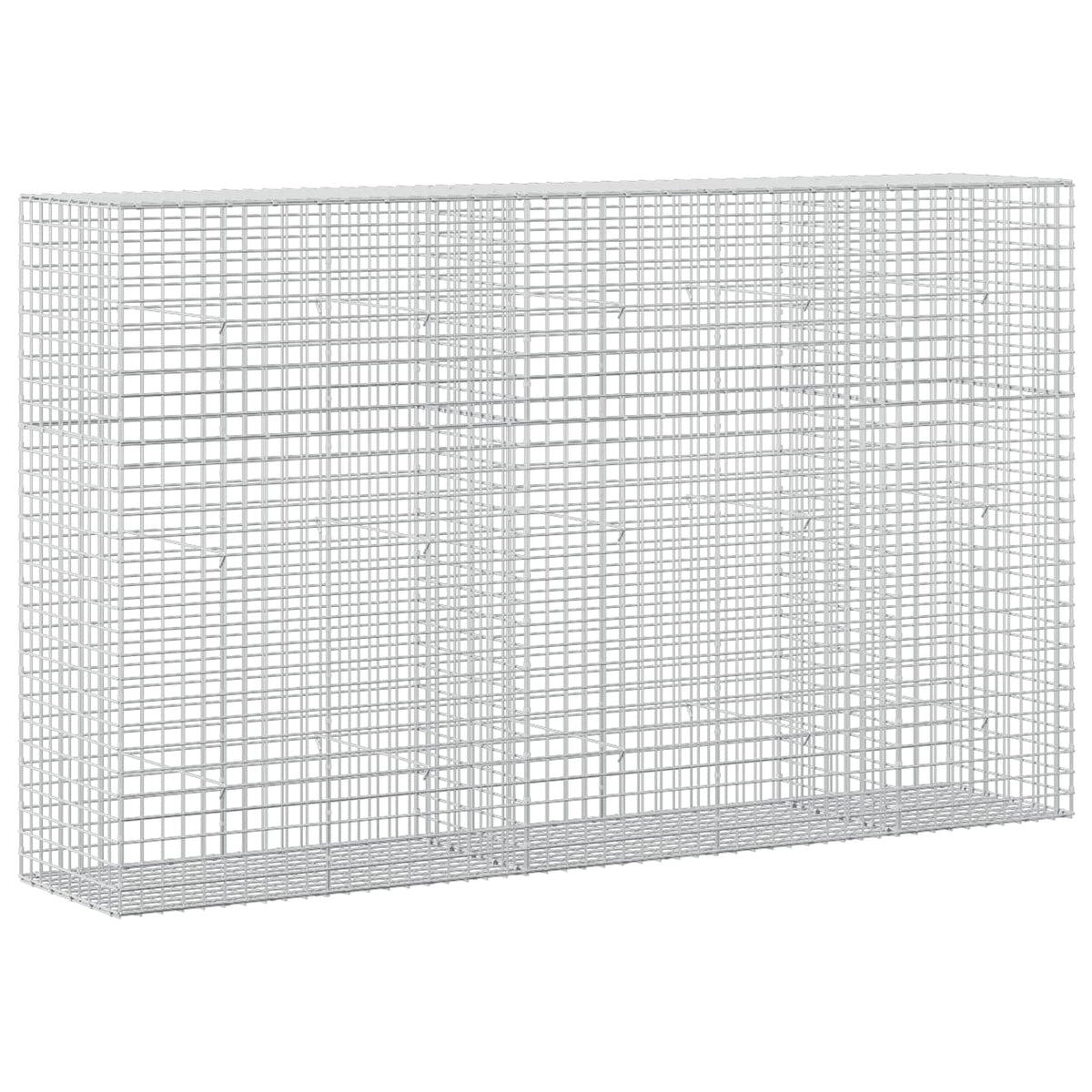 vidaXL Gabion z drutu 3,5 mm i siatką 5x5 cm 250x50x150 cm