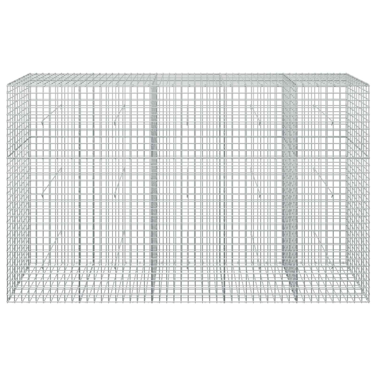 vidaXL Gabion z drutu 3,5 mm i siatką 5x5 cm 250x50x150 cm