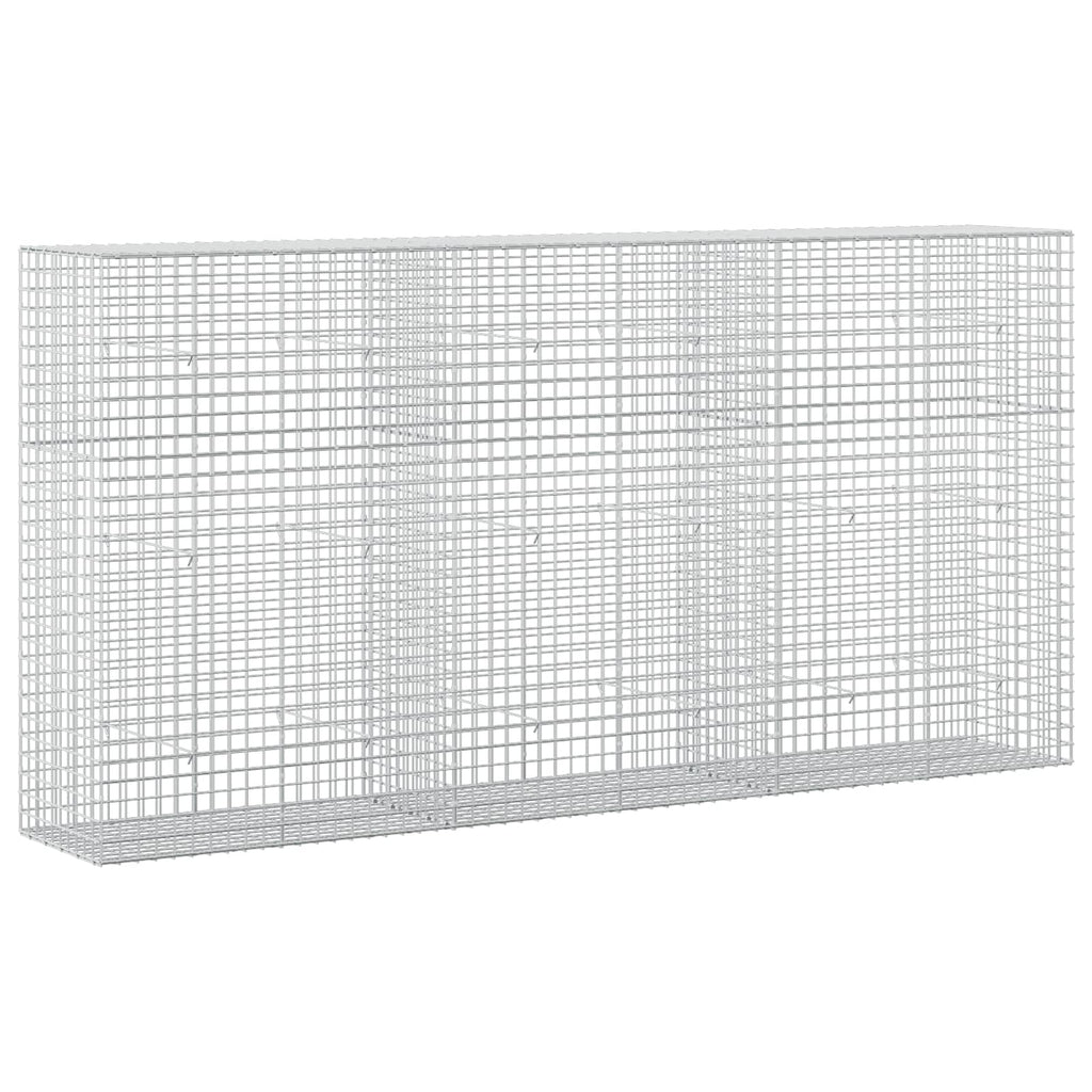 vidaXL Gabion z drutu 3,5 mm i siatką 5x5 cm 300x50x150 cm