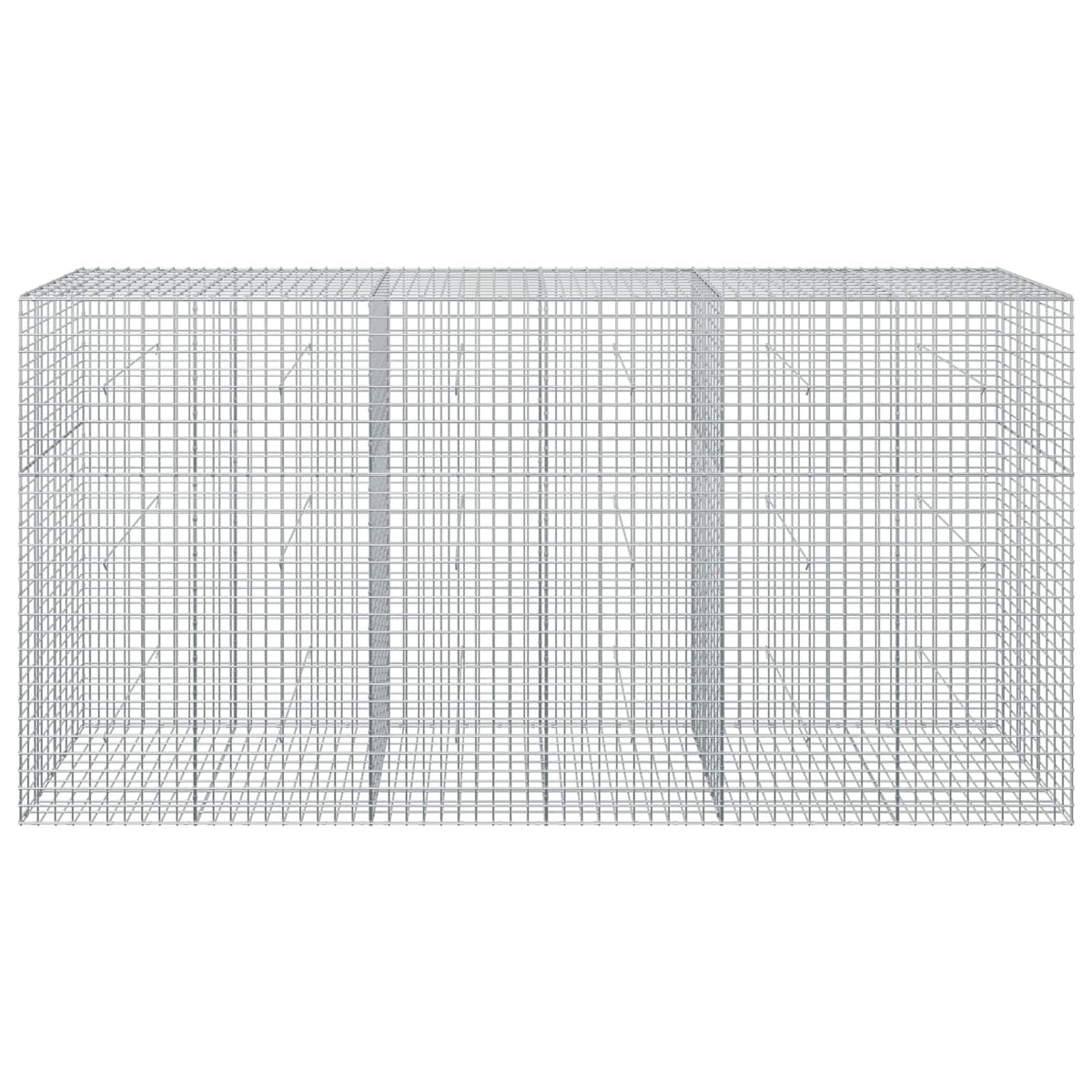 vidaXL Gabion z drutu 3,5 mm i siatką 5x5 cm 300x50x150 cm